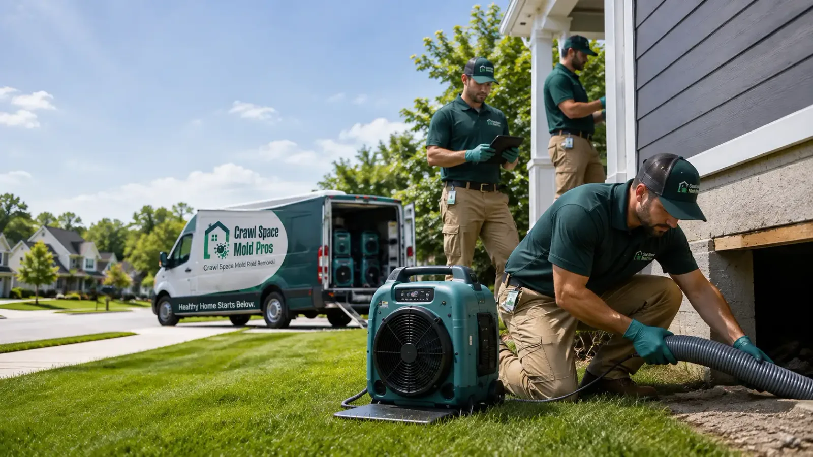 Crawl Space Mold Removal in Brookpark, OH
